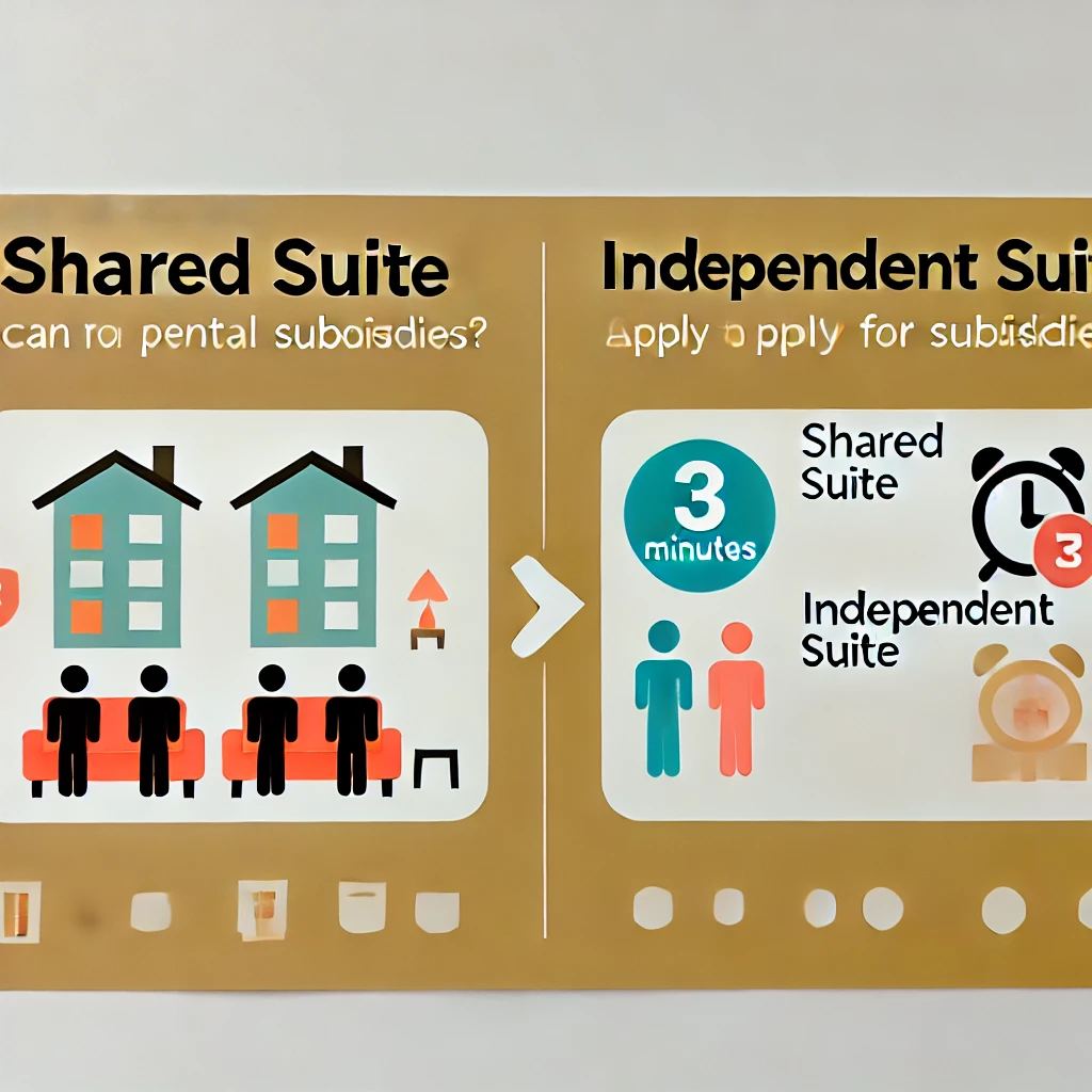 分租套房可以申請租金補貼嗎？3分鐘帶你快速了解分租與獨立套房的差異！