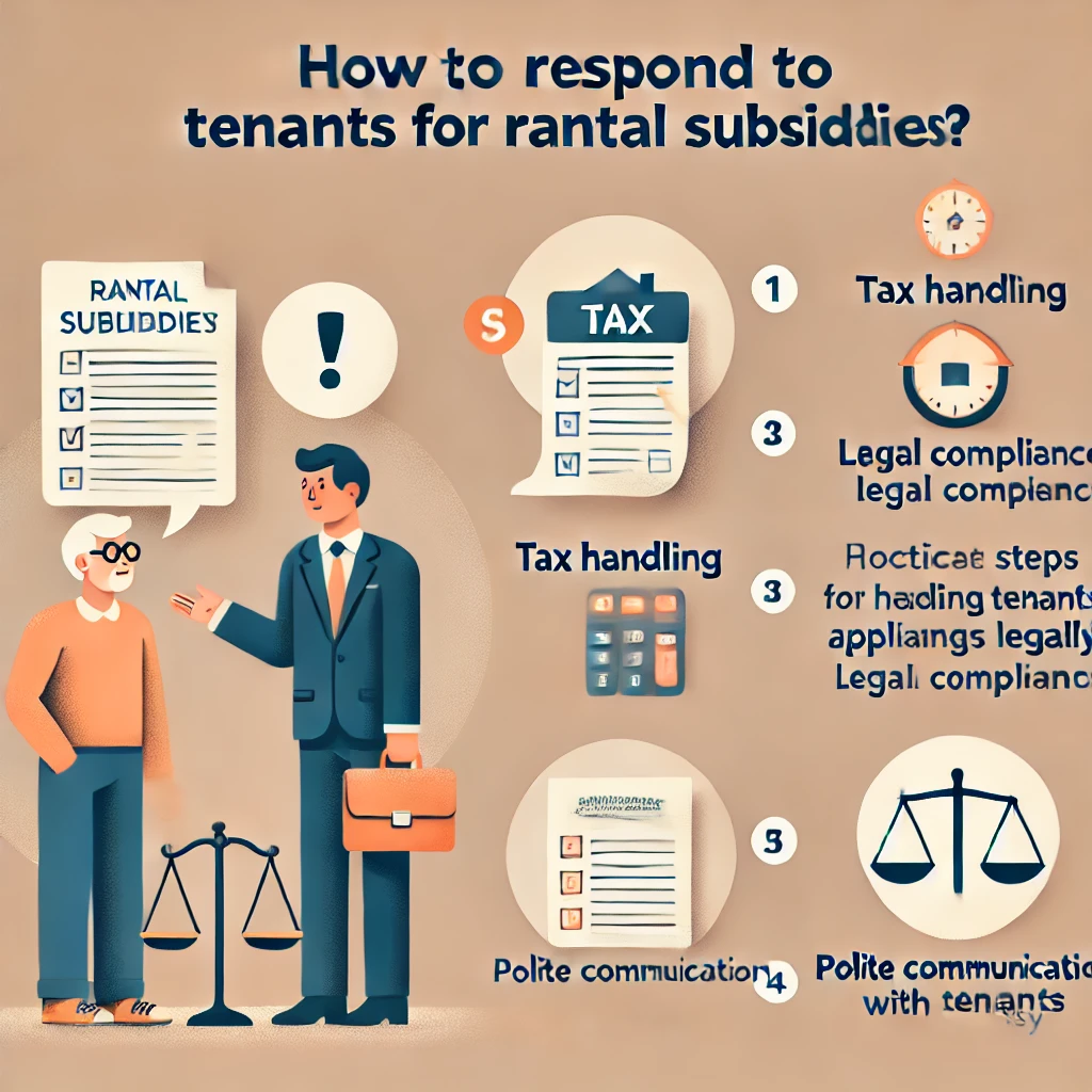 租客申請租金補貼，房東該如何回應？合法處理稅務問題的實用建議與禮貌應對技巧